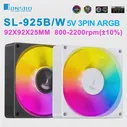 JONSBO SL-925 Черный/Белый 92 мм Корпусной Вентилятор 5V 3PIN ARGB Бесшумный Вентилятор Процессорного Кулера 4PIN PWM Интеллектуальный Контроль Температуры