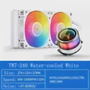 Встроенный световой барабан Jonsbo TW7-240 White ARGB 1700 для настольного компьютера AMD белыйчерный радиатор водяного охлаждения ЦП (art.: 3920c00ac978d)