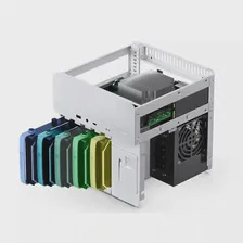 JONSBO N2 ITX Mini NAS маленький чехол для сервера все-в-одном алюминиевый чехол Портативный чехол 5 жестких дисков расположение горячей замены шасси (art.: 3920bf5f53e2e)