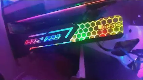 Jonsbo V3 rgb graphics card bracket color transition